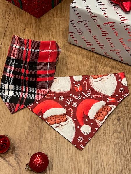 black african american st. nick dog bandana