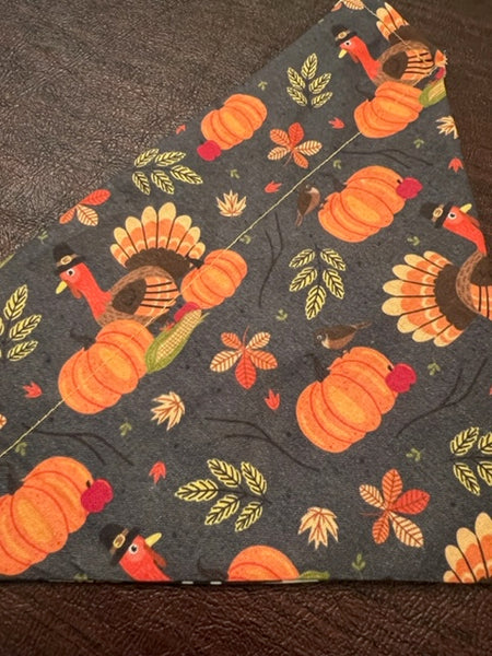 turkey thanksgiving day dog bandana