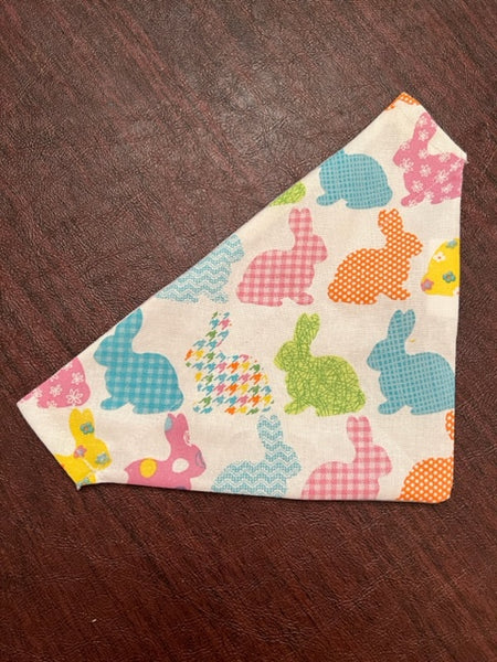 easter bunnies over the collar dog bandana