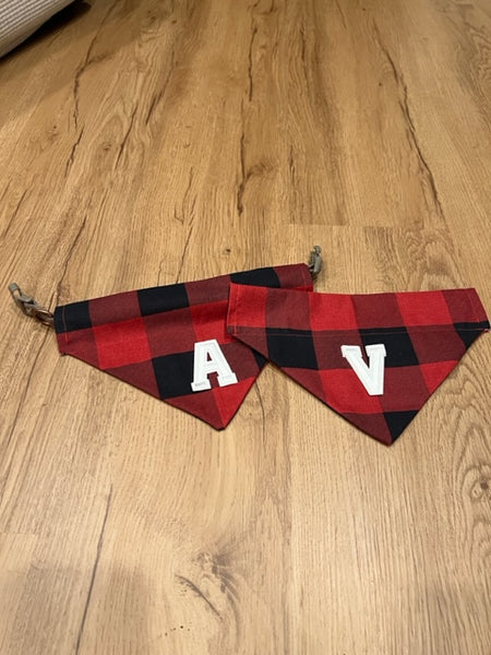 Red Buffalo Plaid Dog Bandana