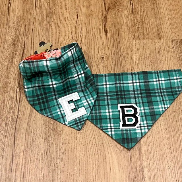 Evergreen Plaid Dog Bandana