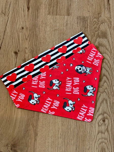 Reversible I Dig You Dog Bandana