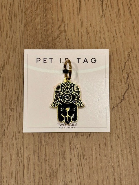 Hamsa Pet Collar Tag