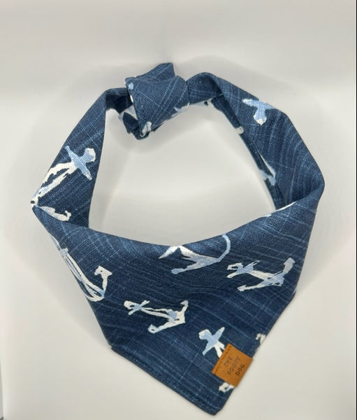 Nautical Blue Dog Bandana