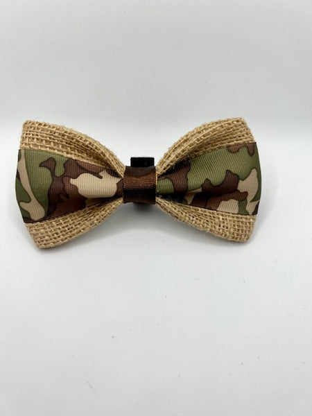 Camouflage Dog Bow Tie