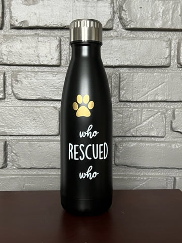 Who Rescued Who Water Bottle