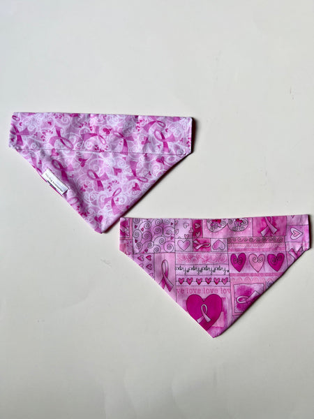 Pink Ribbon Dog Bandana