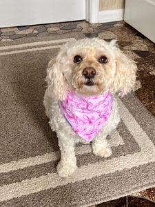 Pink Ribbon Dog Bandana