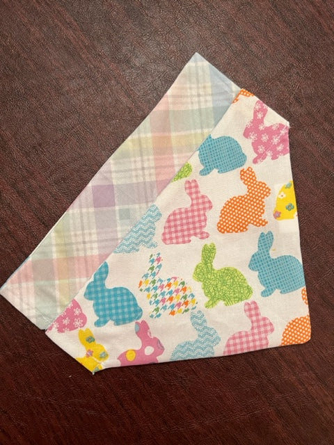 reversible easter spring dog bandana